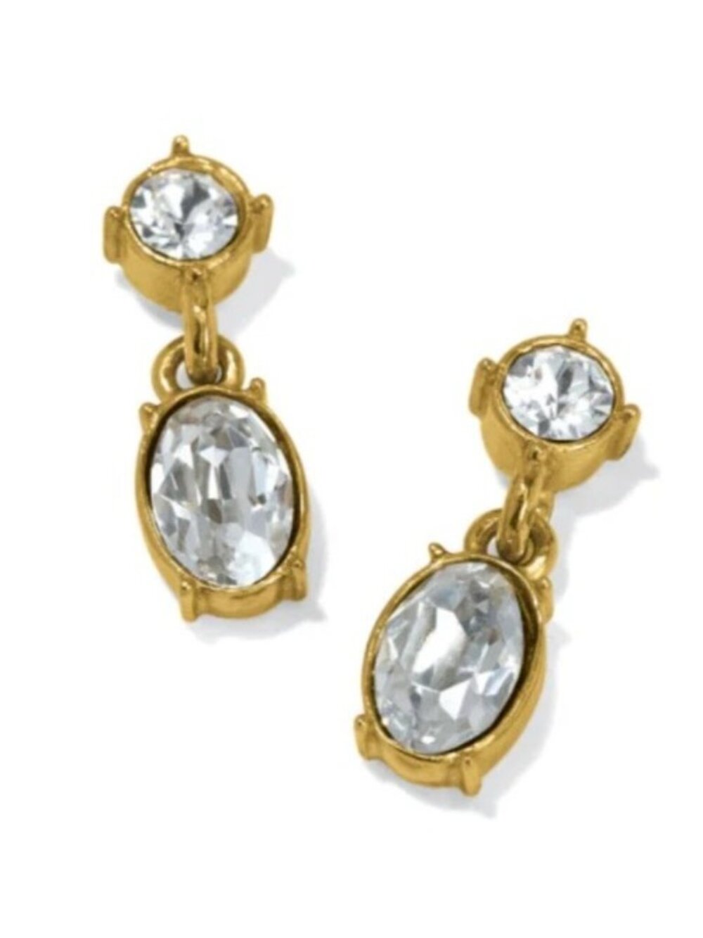 Brighton One Love Golden Petite Post Drop Earrings NWT $58  JA9927